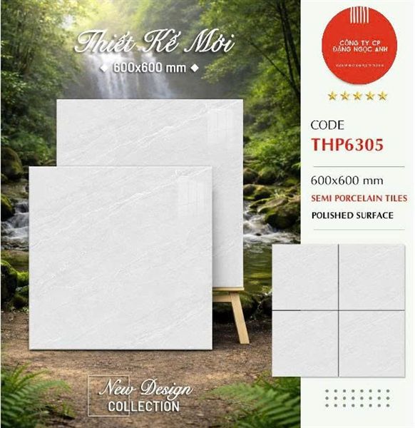  60*60 THP6305 Gạch lát nền đá bóng kính Pancera (5v/1.8m/th) 