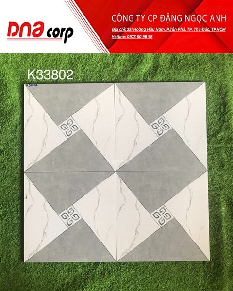  30x30 K33802 Đá Lát phòng tắm, ngoài trời 195k/Thùng 11V 