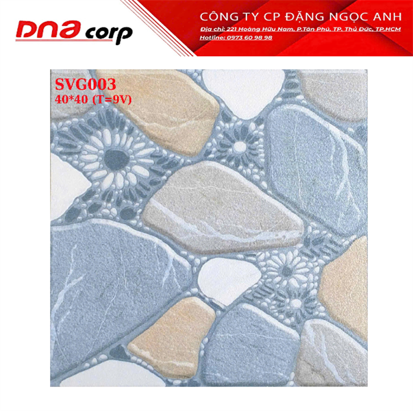  40*40 SVG003 men trung đô ( 9 viên/thùng/1.44 m) 