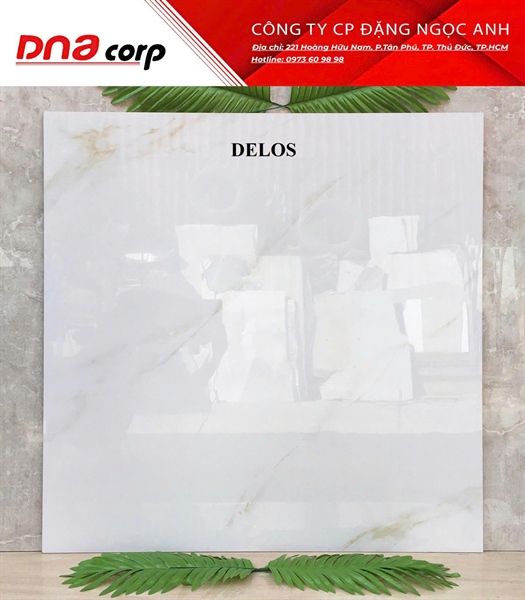  80*80 DELOS Gạch đá bóng kiếng Ấn Độ (3 viên/thùng/1.92m) 