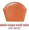  Ngói chặn cuối nóc alapha 001 (KT:) Đồng Tâm 