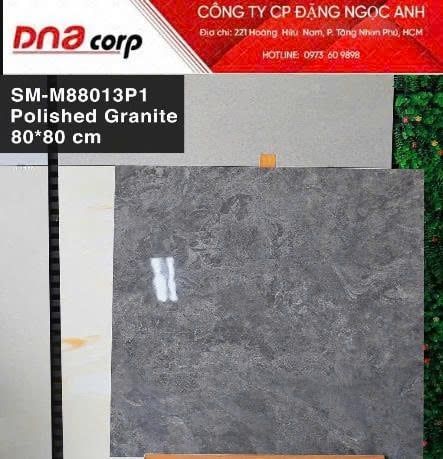  80*80 SMM88013P1 Gạch lát nền đá bóng kính Việt Ý (3V/TTH1.92m) 