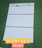  30*60 PAK QH3281 Thân trắng trơn bóng B (T=9V=1.62M) 