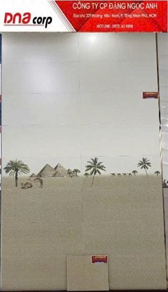  30*60 3606HLB Gạch ốp lát men mờ Ấn Độ Viên Điểm kim tự tháp (1.44m/8v/th) 