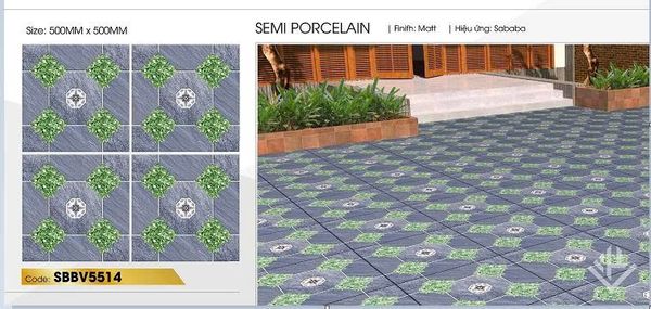  50*50 SBBV5514 Gạch lát sân đá bs (6v/th/1.5m) 