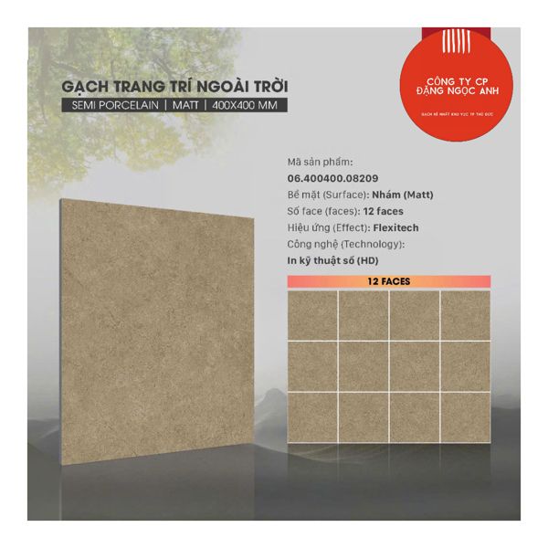  40*40 08209 gạch lát nền đá (6v/th/0.96m) 