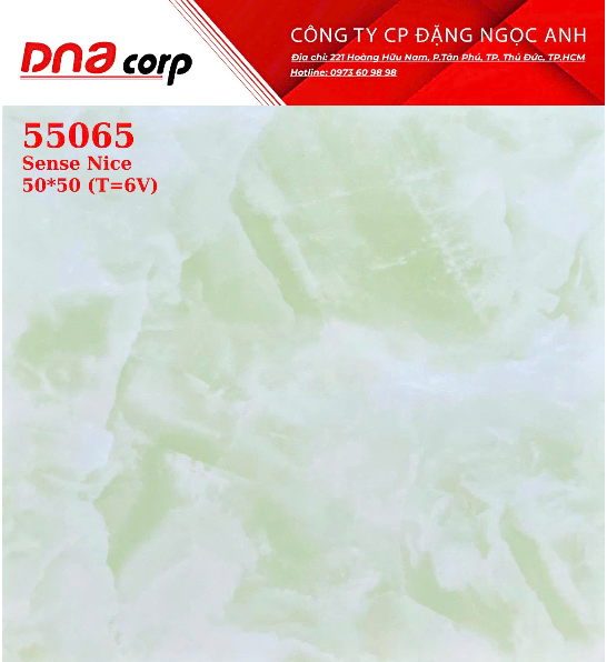  50*50 55065 th6v/1.5m vân xanh 