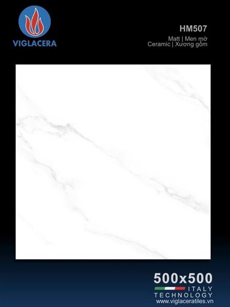  Viglacera 50*50 HM507 Gạch lát nền men giả gỗ mờ 