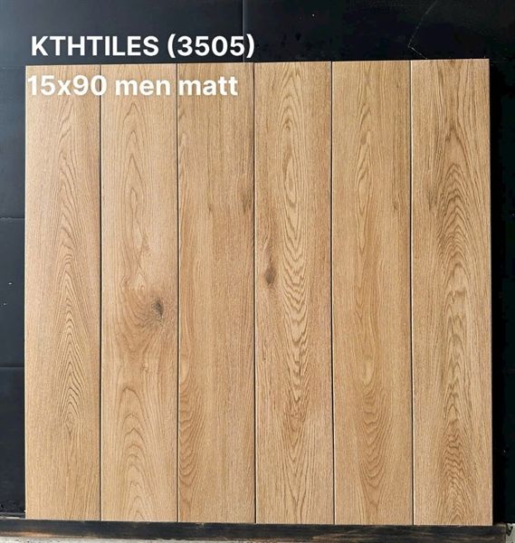  15*90 3505 Gạch giã gỏ men mờ ( 8v/thùng/1.08m) 
