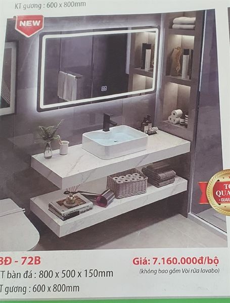  Bộ lavabo tủ BĐ-72B KT 800x500x150 mm ( trang 60 cuốn cary)(giá đã giảm) 