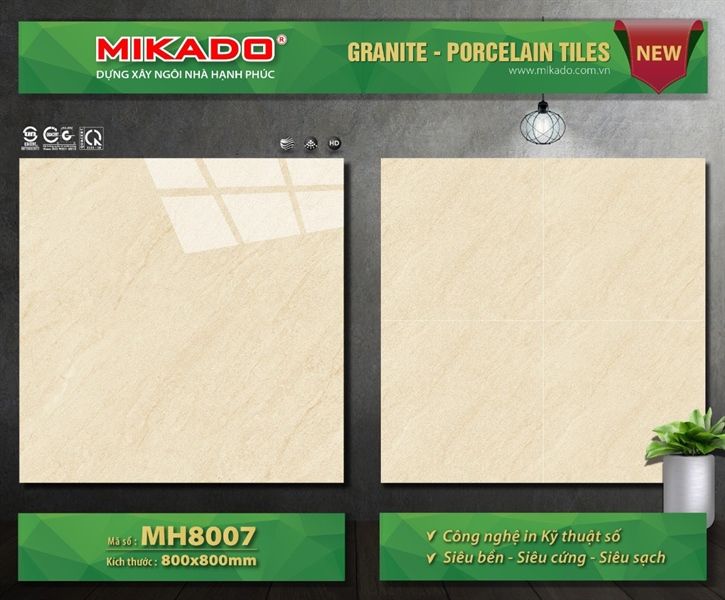  80*80 MH8007 Gạch lát nèn Mikado (1.92m/3v/th) 