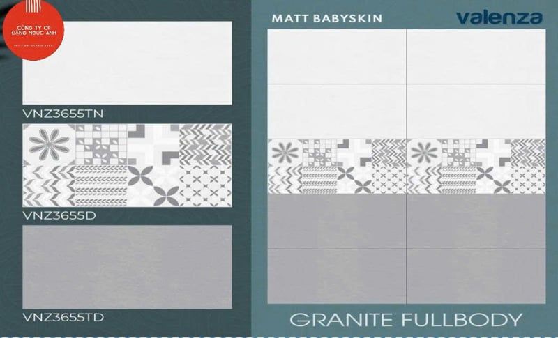  Gạch 30X60 VNZ3655TD Gạch lát nền đá mờ nhạt Valenza (8v/th/1.44m) 