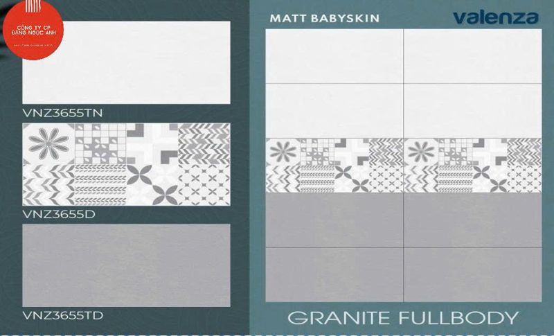  Gạch 30X60 VNZ3655TD Gạch lát nền đá mờ nhạt Valenza (8v/th/1.44m) 