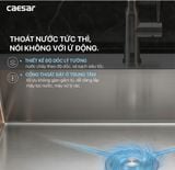  Chậu rửa chén inox 1 hộc KSH01H060SX KT: 600 × 450 × 220 mm (giá đã giảm) 