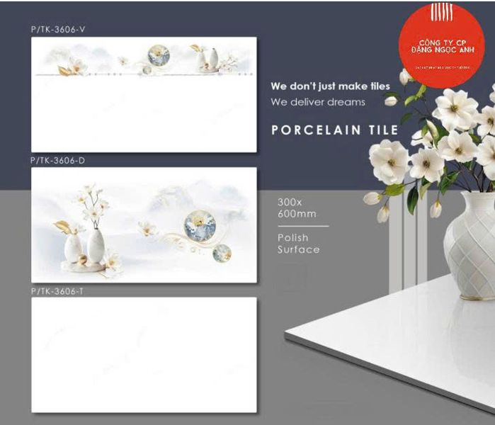  Gạch 30X60 TK 3606D Gạch lát nền đá Bóng Viên Điểm Hà Thanh(10v/th/1.8m) 
