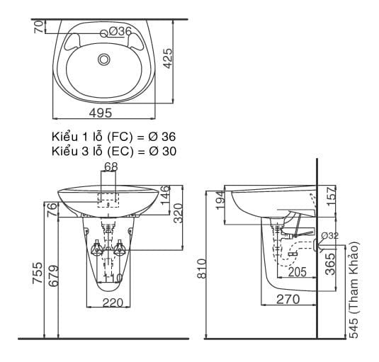  LAVABO 284  inax(đã giảm) 