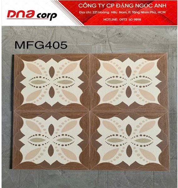  40*40 MFG405 Gạch lát nền đá bông mờ (6v/th/0.96m) 