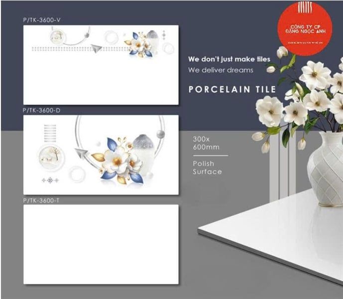  Gạch 30X60 TK3600D Gạch lát nền đá Bóng Thân Hà Thanh(10v/th/1.8m) 