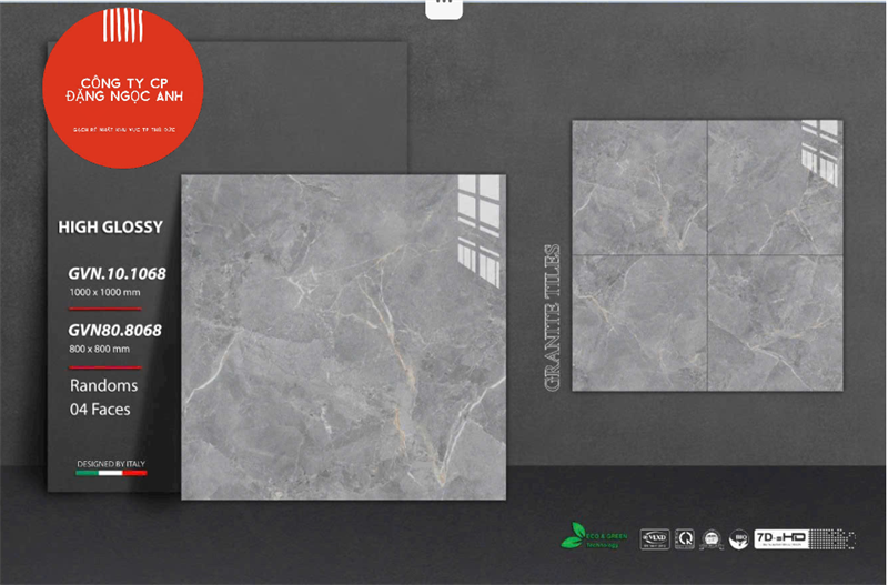  100*100 GVN10.1068 Gạch trắng trơn khổ lớn 