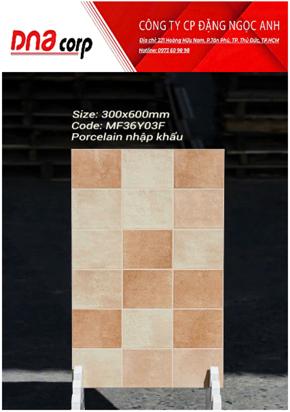  30*60 MF36Y03F Gạch men trang trí nhập khẩu (1.44m/8v/th) 