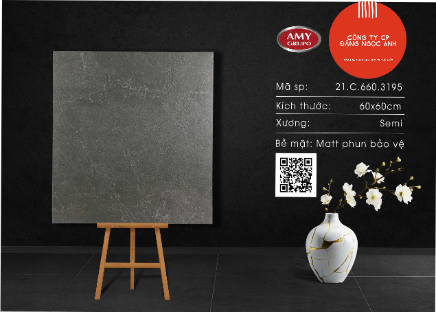  60*60 3195 gạch lát nền đá mờ Việt Ý (1.44m/4 vên/th) 