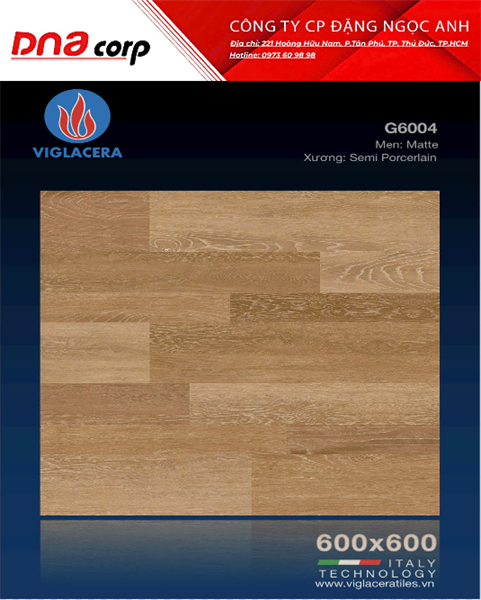  60*60 G6004 Gạch lát nền đá bán xứ Viglacera (1.44m/4v/th) 