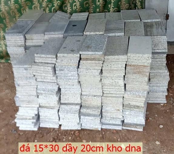  đá 15*30 lát sân dầy 20cm 