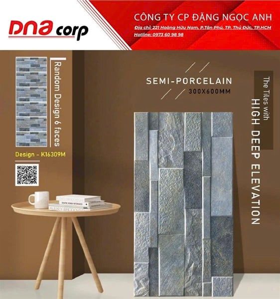  K163309M 30*60 TRANG TRÍ th5v/0.9met ấn độ 