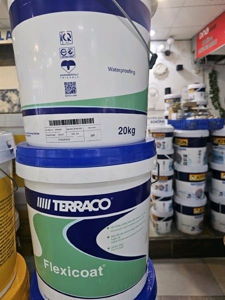  flexxlicoat 335 xám đậm sơn chống thấm th5kg 