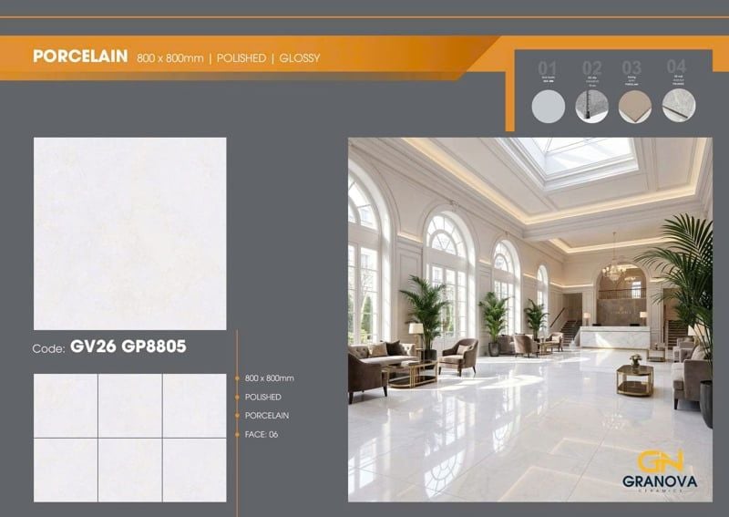  80*80 GV26 GP8805 gạch lát nền đá bóng kính Viglacera (3v/th/1.92m) 