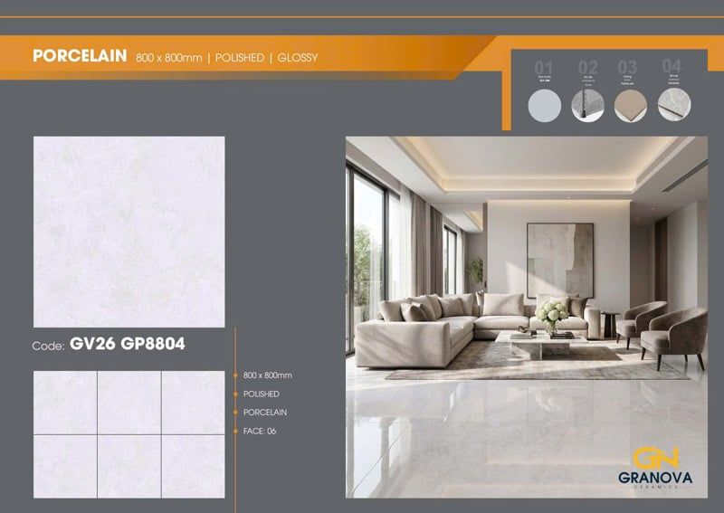  80*80 GV26 GP8804 gạch lát nền đá bóng kính Viglacera (3v/th/1.92m) 