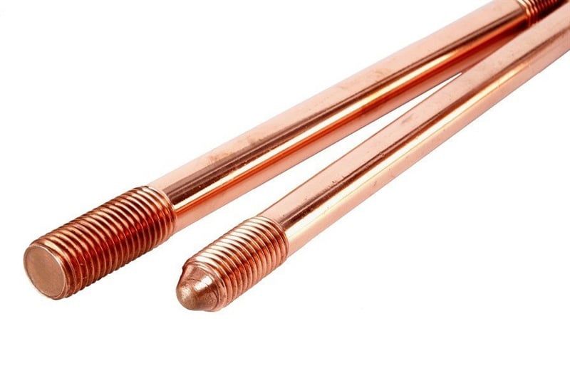  Cọc tiếp địa CTD 1.8m phi 14.5 ( mạ đồng) 