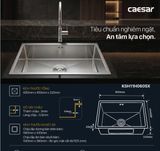  Chậu rửa chén inox 1 hộc âm viền KSH11H060SX KT: 600 × 450 × 220 mm (giá đã giảm) 