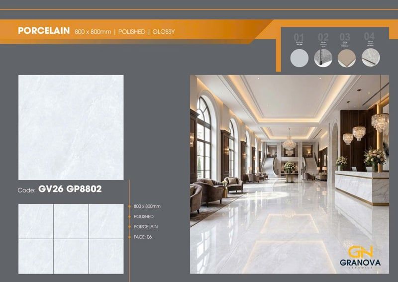  80*80 GV26 GP8802 gạch lát nền đá bóng kính Viglacera (3v/th/1.92m) 