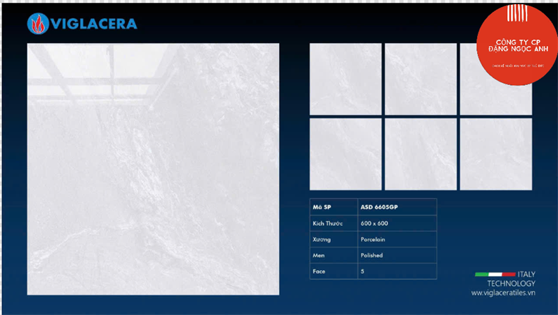  60*60 ASD6605GP Gạch lát nền đá bk viglacera (4v/th/1.44 mét) 