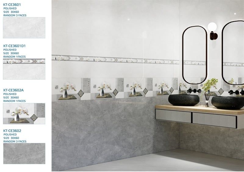  30*60 CE3602A Gạch ốp tường Điểm men (1.44m/8v/th) 