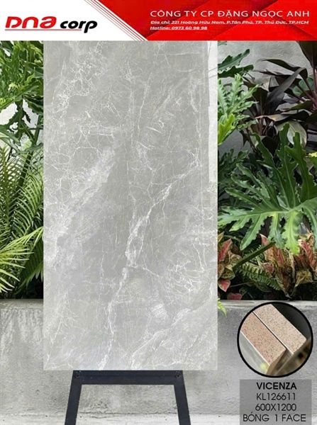  60*12 KL126615 Gạch đá bóng kính (2v/1th=1.44m) 