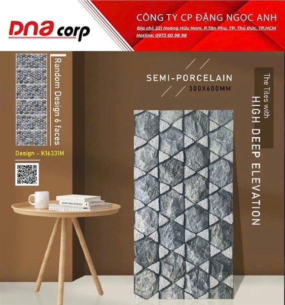  K16331M 30*60 TRANG TRÍ th5v/0.9met ấn độ 