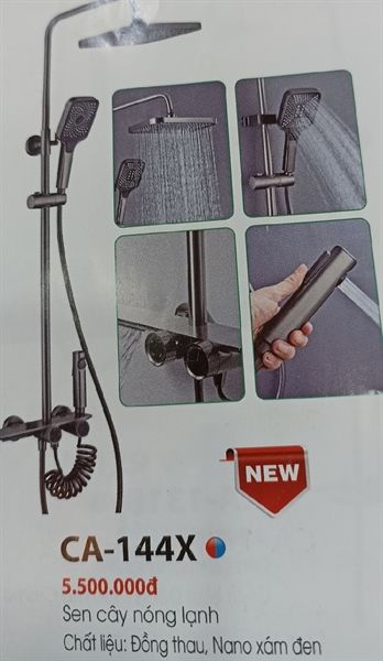  CA144X Sen cây nóng lạnh chất liệu đồng thầu,nano xám đen 