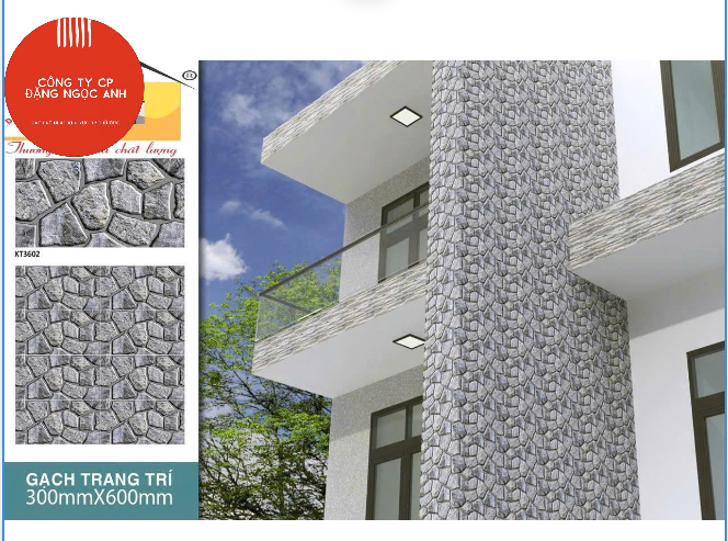  30*60 KT3602 Gạch trang trí đá DACERA (8v/th/1.44 mét) 