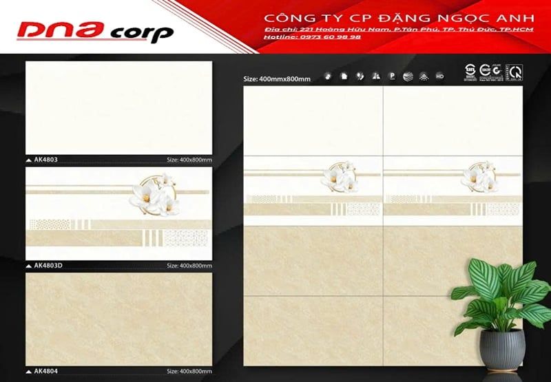  40*80 ốp điểm đá bk AK4803 ALASKA (5 VIÊN/THUNG/1,6M) 