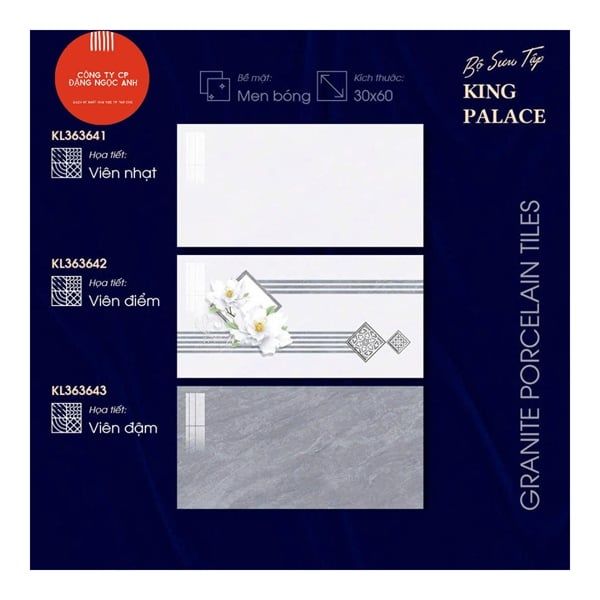  30*60 KL363641 gạch ốp tường đá bs Nhạt (8v/th/1.44 mét) 