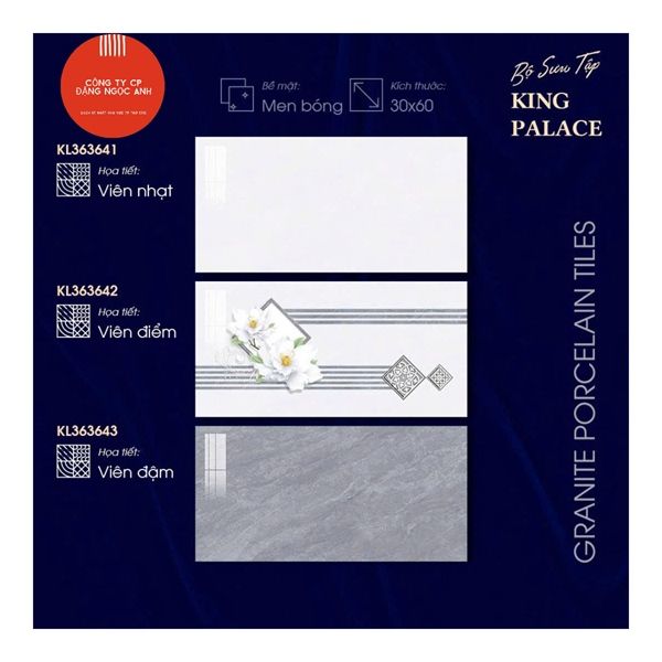  30*60 KL363641 gạch ốp tường đá bs Nhạt (8v/th/1.44 mét) 