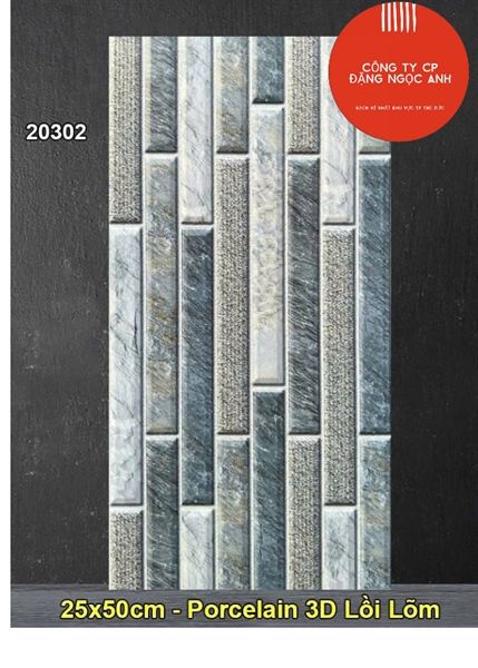  25*50 20302 gạch trang trí đá (12v/th/1.25m) 