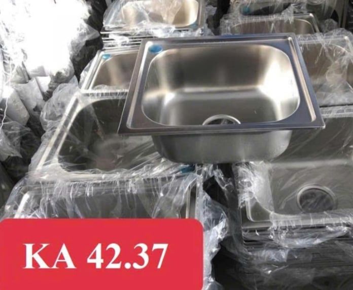  Chậu chén 1 hộc dập ka4237 201 (42*37) kasuka ( giá đã giảm) 