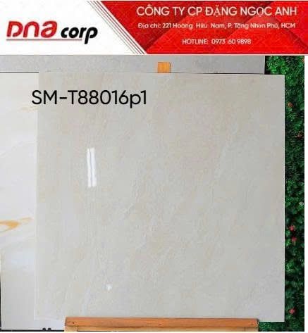  80*80 SMD88016P1 Gạch lát nền đá bóng kính Việt Ý (3V/TTH1.92m) 