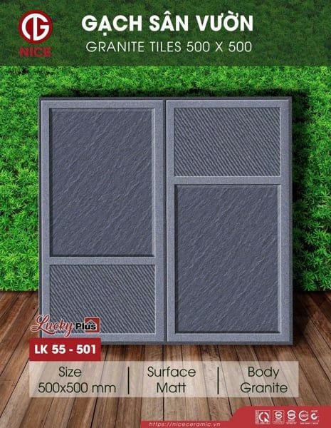  50*50 LK55-501 Gạch đá mờ (6v/th/1,5m) 