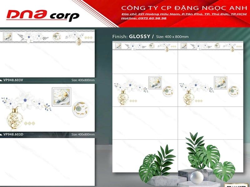  40*80 VP 948.603 Gạch ốp tường thân đá bs ( 1 thùng 5 viên= 1.6m) 