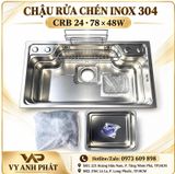  chậu chén kasuka 78*48whộc cong lớn 304( hố vuông) giá đã giảm 