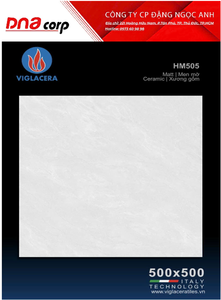  50*50 HM505 Gạch men bóng Viglacera Anh Tuấn Phát 